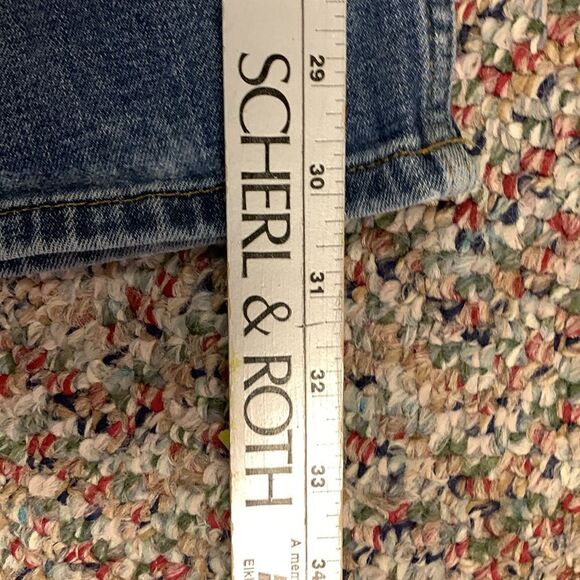 Carhartt Medium Wash Distressed Ripped Relaxed Fit Straight Leg Jeans 38 X 30 - Picture 13 of 14